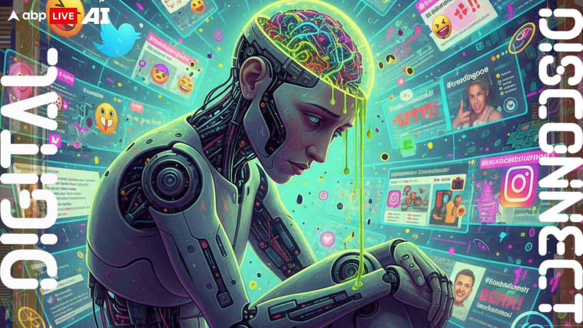 Ảnh minh họa tác động nội dung xấu lên AI