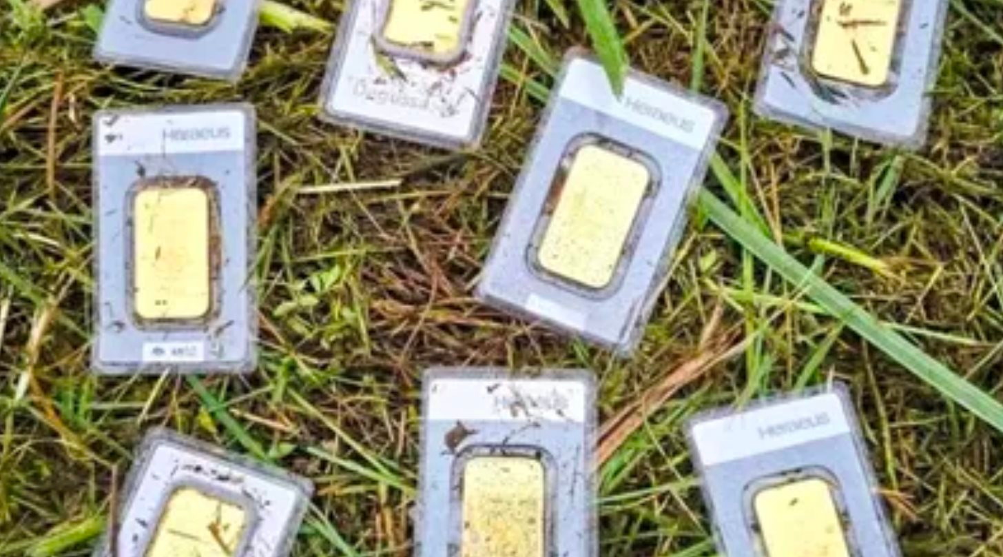 Số lượng vàng được phát hiện bất ngờ Thỏi vàng được phát hiện ở Bannewitz