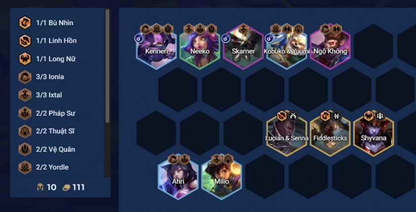 Giai đoạn cuối game đội hình Ahri Reroll Chiến thuật cuối game Ahri reroll