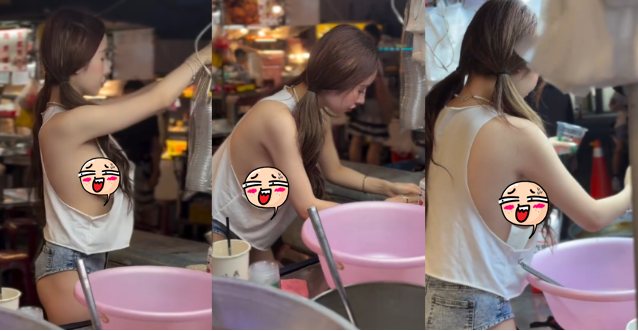 Ăn mặc táo bạo để hút khách mua hàng, cô nàng hot girl nhận vô số chỉ trích- Ảnh 1.